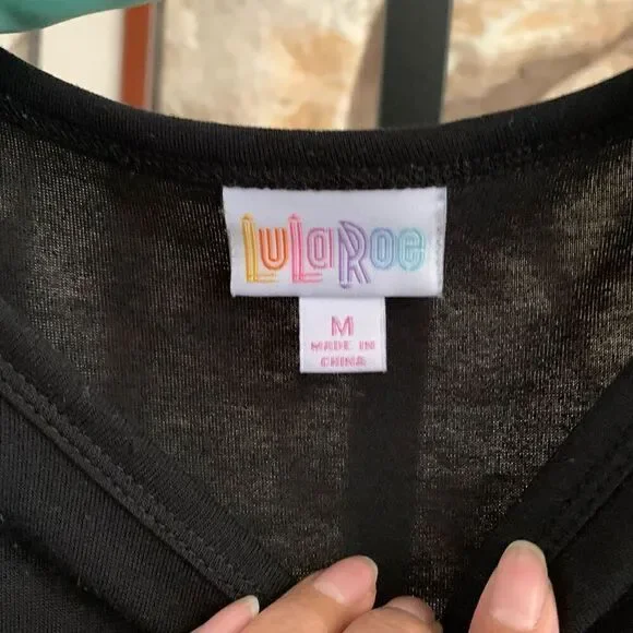 Women’s Lularoe Maureen Dress flared lace sleeve boho festival swing dress - Picture 2 of 8